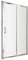 Nuie AQSL17 Pacific ǀ Modern Bathroom 6mm Safety Glass Single Sliding Door Shower Enclosure, 1700mm, Polished Chrome, Clear