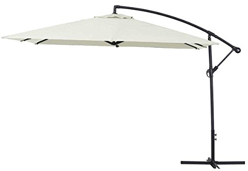 Habitat et Jardin Parasol de jardín en Aluminio Ilios 3 - Cuadrada - 3 x 3 m - Crudo