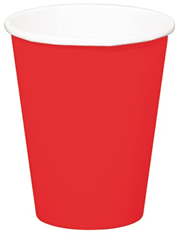 Folat B.V-Folat Tazas Desechables De Color Rojo, (50622)
