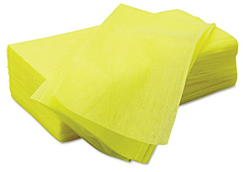 Pack of 50 Dust Clothes Chicopee 0213 Masslinn 14.4-inch x 24-inch Heavy Duty Yellow Dusting Wiper Cloth for Furniture, Printers, Electronics, No Spray Needed