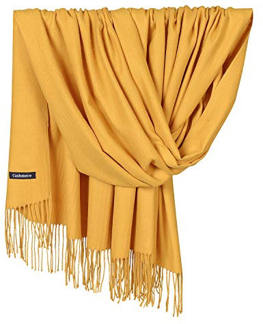 YAOMEI Unisex Damen Herren Schal Schlauchschal, 2018Winter Feinstrick Halstücher Stolen Umschlagtücher Schal Warmes Halstuch (78.74 * 27.56 Zoll (200cm * 70cm), Gelb)