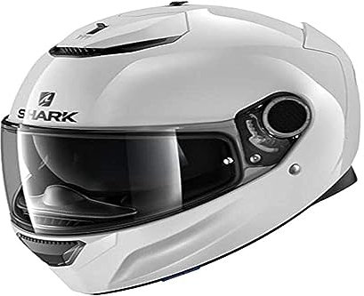 SHARK Herren NC Motorrad Helm, Weiss, M