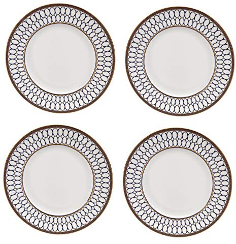 Wedgwood Set of 4 Renaissance Gold 10.75 Fine China Dinner Plates #102101004