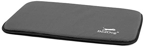 BedDog® Hundematte CORA - Komfortables Hundekissen aus Cordura, langlebige Haustier-Unterlage, großes Hundebett, M (60x40cm), Salamanca, anthrazit