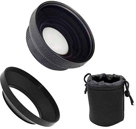 Digital Nc Objectif de Conversion Ultra Grand Angle Canon VIXIA HF G50 HD (Haute qualité) (Profil Bas)