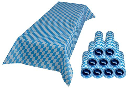 Sensalux Tischdecke, abwaschbar, Vorteilspack, 10 Stück, 1m x 2,5m, Bayern