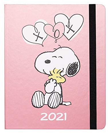 Erik Planer - Terminkalender 2021 Snoopy - Taschenkalender mit Wochenansicht - Terminplaner