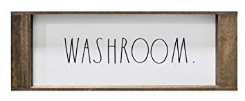 Rae Dunn Toilet Tank Tray - Decorative Wooden Over Toilet Bathroom Organizer Tray - Toilet Tank Topper for Storage and Organization of Toilet Paper, Hand Towel, Hand Soap, Candle, Tissue Box and More