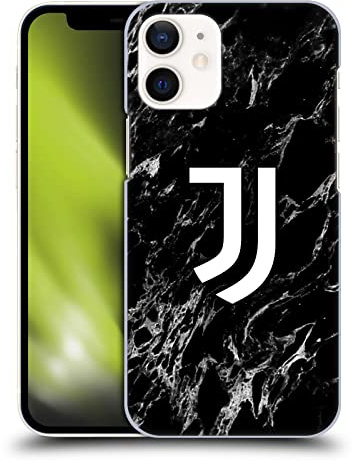 Head Case Designs Offizielle Juventus Football Club Schwarz Marmor Harte Rueckseiten Handyhülle Hülle Huelle kompatibel mit Apple iPhone 12 Mini