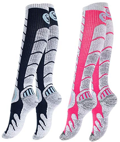 STARK SOUL 2 Paar Ski & Snowboard Socken mit Spezialpolsterung für Damen und Herren
