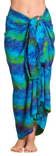 PANASIAM Sarong B012 Blue green, L
