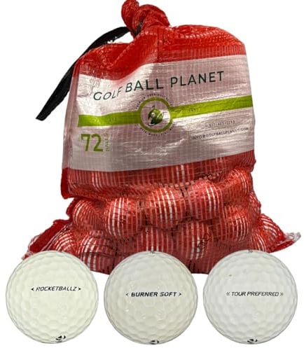 Golf Ball Planet 72 gebrauchte Golfbälle für Taylormade in Netztasche 3A/2A Zustand