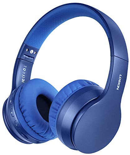 LOBKIN Cuffie Wireless, Bluetooth 5.3 Cuffie Senza Fili con Microfono, TF, AUX IN,Radio FM, Chiamata a Mani libere, Cuffie Over Ear Pieghevole per TV/PC/Musica