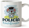 MUGFFINS Tazas para POLICÍA hombre - En Español - Koalificado/koalificada - 11 oz / 330 ml - Regalo original y divertido