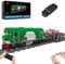 JMBricklayer 51108 RC Freight Train Building Set With Track and Motor, HXN3 City Diesel Locomotive Model, Classic Railway Cargo Collectible Display Decor, Gift for Kids Adults