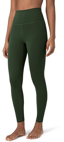 Colorfulkoala Dreamlux Leggings Damen 7/8 High Waist Butterweich Yogahose, Grün Kolophonium, L
