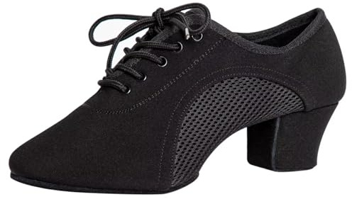 Asyusyu Dance Shoes for Women Ballroom Dancing Shoes 1.5 Heel Latin Dance Shoes