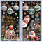 Aquarell Fensterbilder Weihnachten, 9 Blätter Selbstklebend Weihnachtsfensterbilder Doppelseitig Fensterbild Weihnachten Wiederverwendbar, Kinder Fensterfolie Winter Pvc Static Fenster Weihnachtsdeko