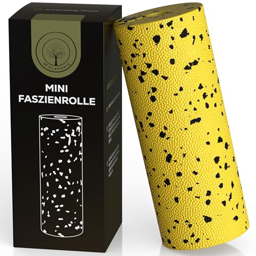 M.S.Lemberg® Mini Faszienrolle klein - Kompakte Massagerolle für Selbstmassage - Ideal für Fuß, Nacken, Fersensporn, Schulter, Arm, Wade, Rücken, Fusssohle, Fußrolle, Bein Massage Faszien Rolle