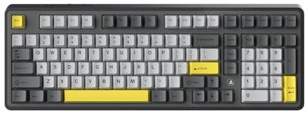 AJAZZ AK980 Mechanische Tastatur Gaming-Tastatur mit 1,14”Display und Knöpfen,8000mAh-Akku,BT/2.4G/USB-C,nach Süden gerichtetes RGB,Hot-Swap
