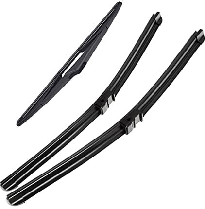 YDYBDA Juego Escobillas Limpiaparabrisas Delanteras Y Traseras para O&Pel para Astra H Hatchback 3 Puertas 2004 2005 2006 2007 2008 2009 Limpiaparabrisas 22 + 18 + 9 Duradero