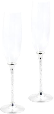 Inmaculada Romero IR 2 Cava-Gläser mit Kristallen 26,5 cm. hoch
