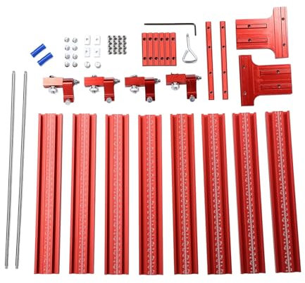 Saw Guide Rail Track Parallel Aluminium Alloy Woodworking Track Saw Guide Rail Joining Set