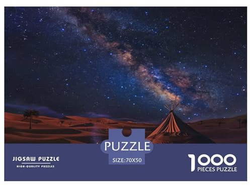 Wüsten-Puzzle, 1000 Teile – Lernspiele für Erwachsene, Herausforderungspuzzle, ideal als Geschenk und Heimdekoration, 70 x 50 cm/1000 Stück
