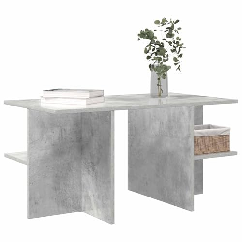 vidaXL Couchtisch Betongrau 87 x 50 x 45 cm Holzwerkstoff, Eleganter Tisch für drinnen, modernes Wohnzimmer-Highlight, praktischer Akzent, dekorativer Kaffee für die Familie