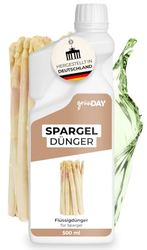 Spargel-Dünger 500 ml – Flüssiger mineralischer NPK Dünger mit Spurennährstoffen für Spargelpflanzen – Für kräftigen Austrieb & gleichmäßiges Wachstum – Konzentrat für mehrere Liter Gießwasser