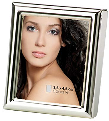 walther design Bilderrahmen silber 3,5 x 4,5 cm Chloe Portraitrahmen WD354S