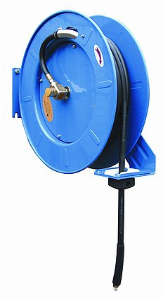 Planeta G40012 Schlauchaufroller, TYP L-809-102, 10 m Gummischlauch, 1/4 Zoll Anschluß, DN 6 für Wasser und Luft, Druck maximal 20 bar