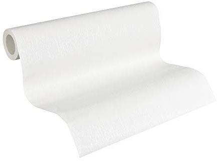 A.S. Création überstreichbare Vliestapete Meistervlies Tapete 10,05 m x 0,53 m weiß Made in Germany 570314 5703-14