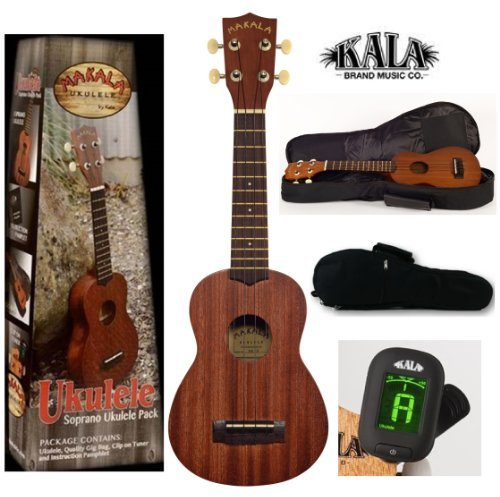 KALA Makala Sopran Ukulele mit Stimmgerät und Tasche