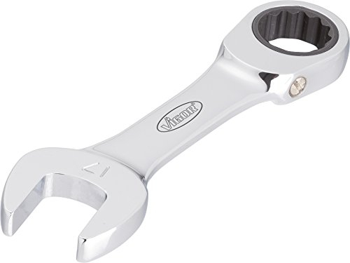 Vigor Ratschen-Ring-Maulschlüssel, kurze Ausführung V2830 ∙ Schlüsselweite: 16 ∙ Gesamtlänge: 122 mm, 1 Stück