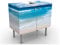 Apalis Waschbeckenunterschrank - Touch of Paradise - Maritim Badschrank Blau, Größe: 55cm x 60cm