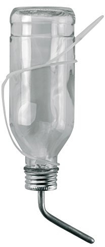 Trinkflasche f.Kaninchen 500ml aus Glas kpl. mit Aluröhrchen K74125 top Qualität