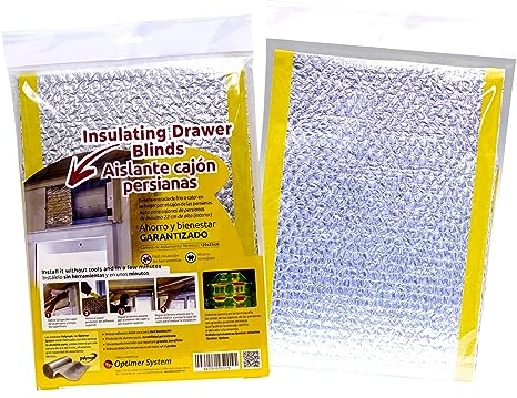Optimer Home - Rollladenkasten Dämmung reduziert Kälte und Hitze - Dämmung Selbstklebend - Isoliermatten Wärmedämmung – 1.20x0.25m