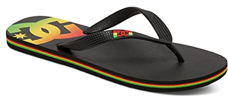 DC Shoes Herren Spray Zehentrenner, Schwarz Rasta Rst, 42 EU