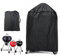 JTDEAL Funda Barbacoa Redonda Impermeable Funda Protectora Barbacoa de Carbón Cubierta BBQ Cubre Barbacoas Redondas Funda Barbacoa Pequeña, Resistente al Desgarro y a Los Rayos UV, Negro (77 x 58 cm)
