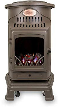 Calor Provence 3kw Portable Flueless Gas Stove Heater (Honey Glow Brown)