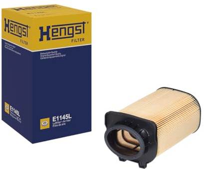 HENGST - Luftfilter E1145L - Luft-Filtereinsatz für KFZ | Hochwertiger Motorluftfilter für Otto- oder Dieselmotor - Schutz für Motoren - Wasserbeständig