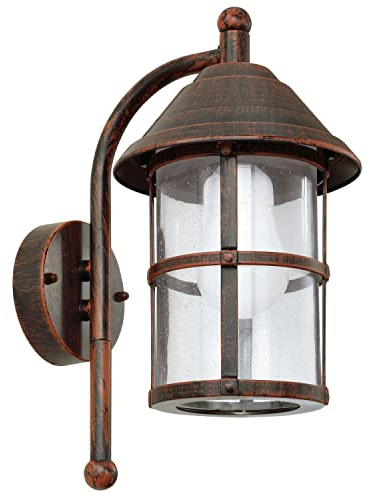 Licht-Erlebnisse Maritime Wandleuchte Laternenform E27 Außenleuchte Schiffsleuchte Laternenleuchte Kerzenlampe Wandlampe