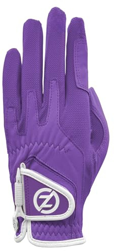 Zero Friction Ladies Cabretta Elite Golf Glove, Left Hand, Lavender, One Size