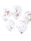 Ginger Ray-Party Balloons Lot de 5, Rose Gold Confetti Filled Decorative