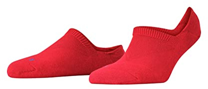 FALKE Damen Füßlinge Cool Kick Invisible W In weich atmungsaktiv schnelltrocknend unsichtbar einfarbig 1 Paar, Rot Fire 8150-O, 37-38