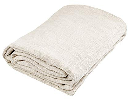 nielsen HOME Wohndecke Plaid Avivo, 150x200 cm, Weiß (Weiss), Baumwolle, gemütliche Decke grob gewebt, Decke, Couchdecke, Sofadecke, Schlafdecke, Tagesdecke, Kuscheldecke