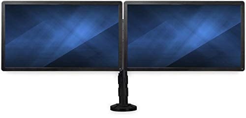 StarTech.com Dual Monitor Mount - Supports Monitors 13'' to 27'' - Adjustable - Desk Clamp or Grommet-Hole Desk Mount for Dual VESA Monitors - Black (ARMBARDUOG)