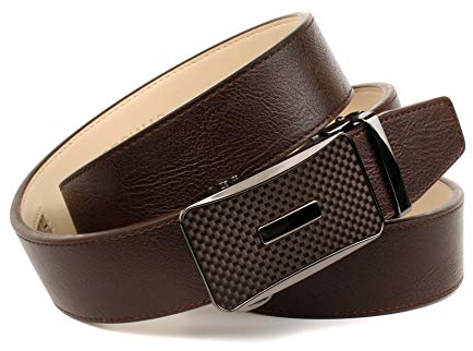 Anthoni Crown Herren Ledergürtel Gürtel, braun, 85