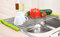 Escurreplatos para el fregadero de acero inoxidable, aprox. 52 x 29 cm, escurridor enrollable